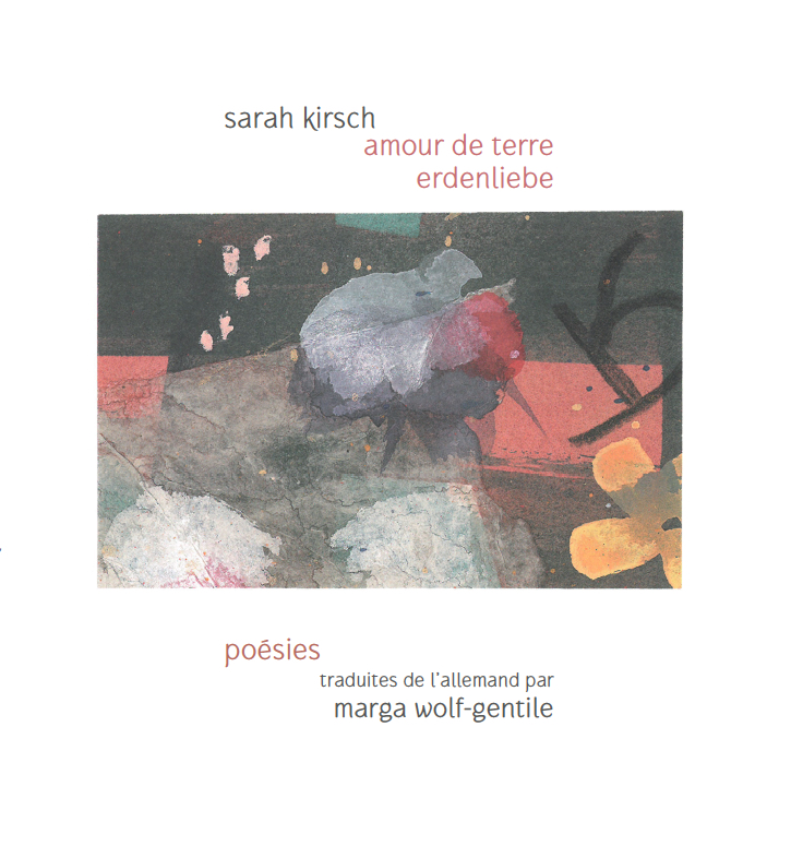 Couverture livre amour de terre avec des aquarelles et poésies de Sarah Kirsch