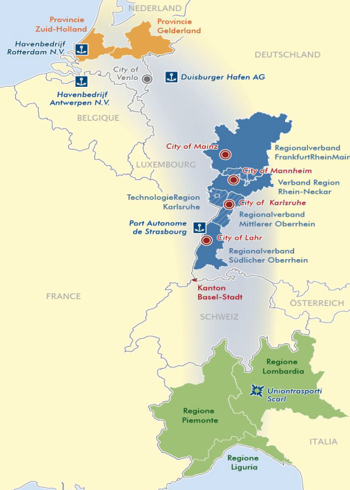 Der Aufbau der Interregional Alliance for the Rhine Alpine Corridor