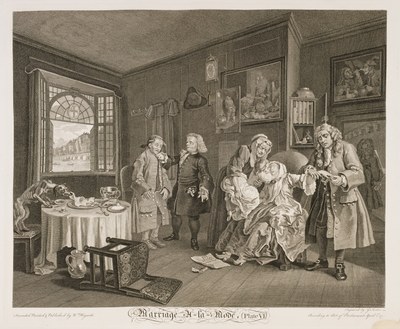 William Hogarth - Marriage à-la-mode plate 6