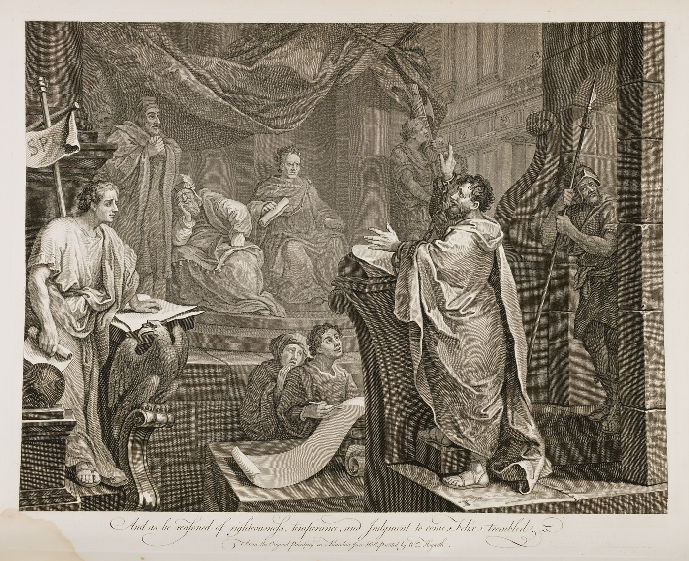 William Hogarth - Paul Before Felix III