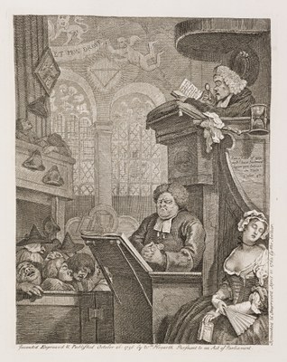 William Hogarth - The Sleeping Congregation