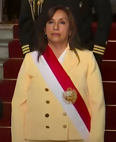 Dina Boluarte. Fuente: Presidencia de la República de Perú in Wikimedia, licencia CC Attribution 3.0 Unported. 