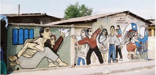 Peinture murale du quartier de La Victoria