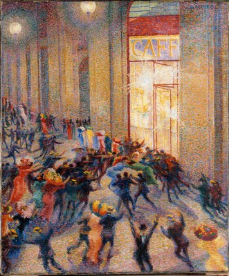 Rissa in galleria de Umberto Boccioni, 1910 (Pinacoteca di Brera, Milano