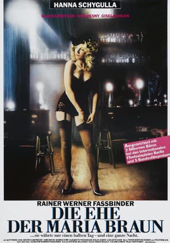 affiche du film de Fassbinder die Ehe der Maria Braun