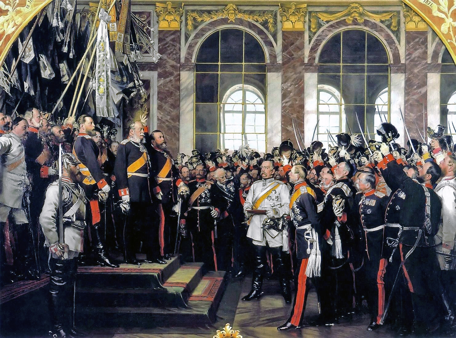 A v Werner   Kaiserproklamation am 18 Januar 1871 (3. Fassung 1885)