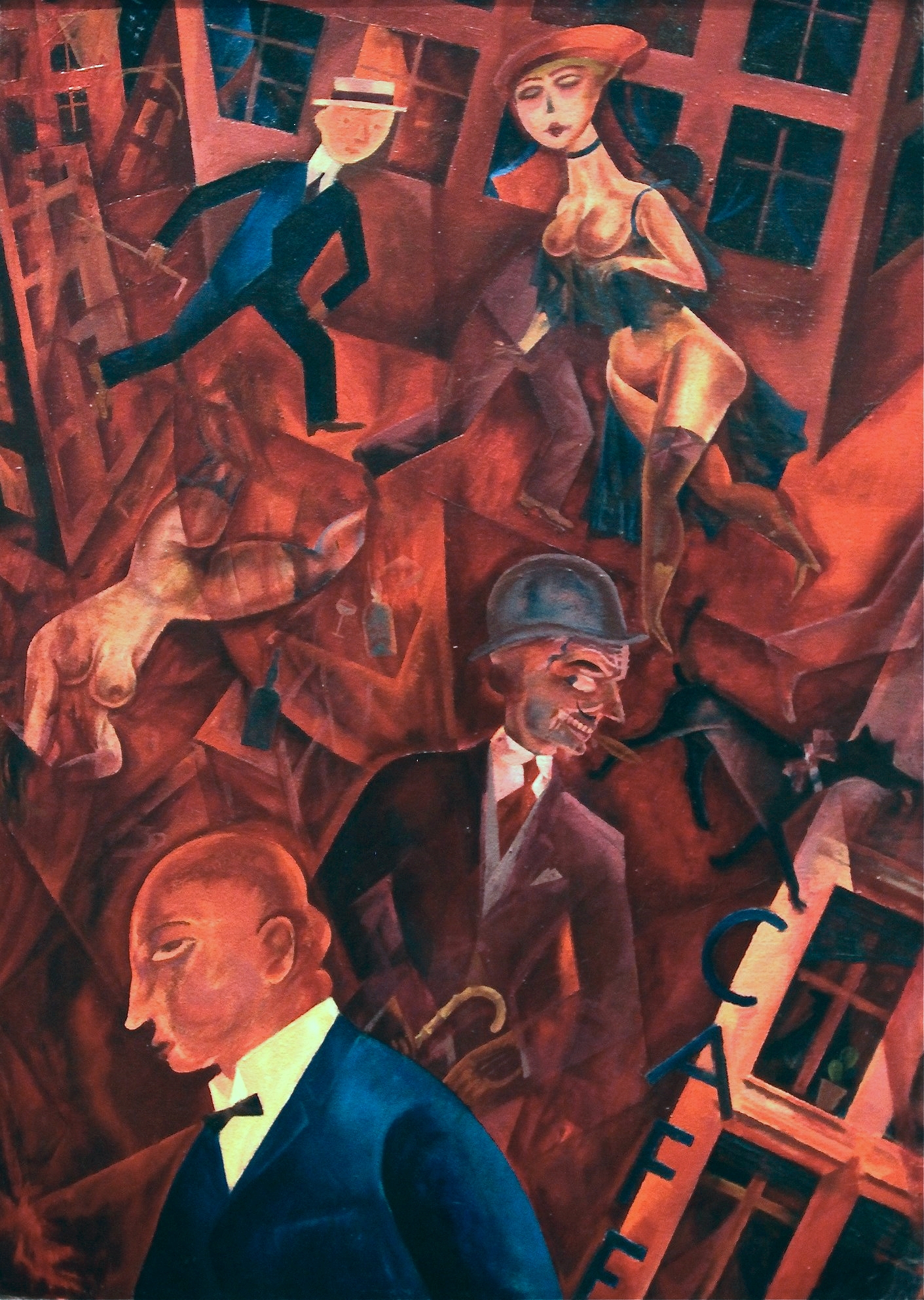 George Grosz. Metropolis (1917) (24818582780)