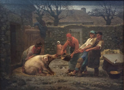 Jean-François Millet, "Les tueurs de cochon"