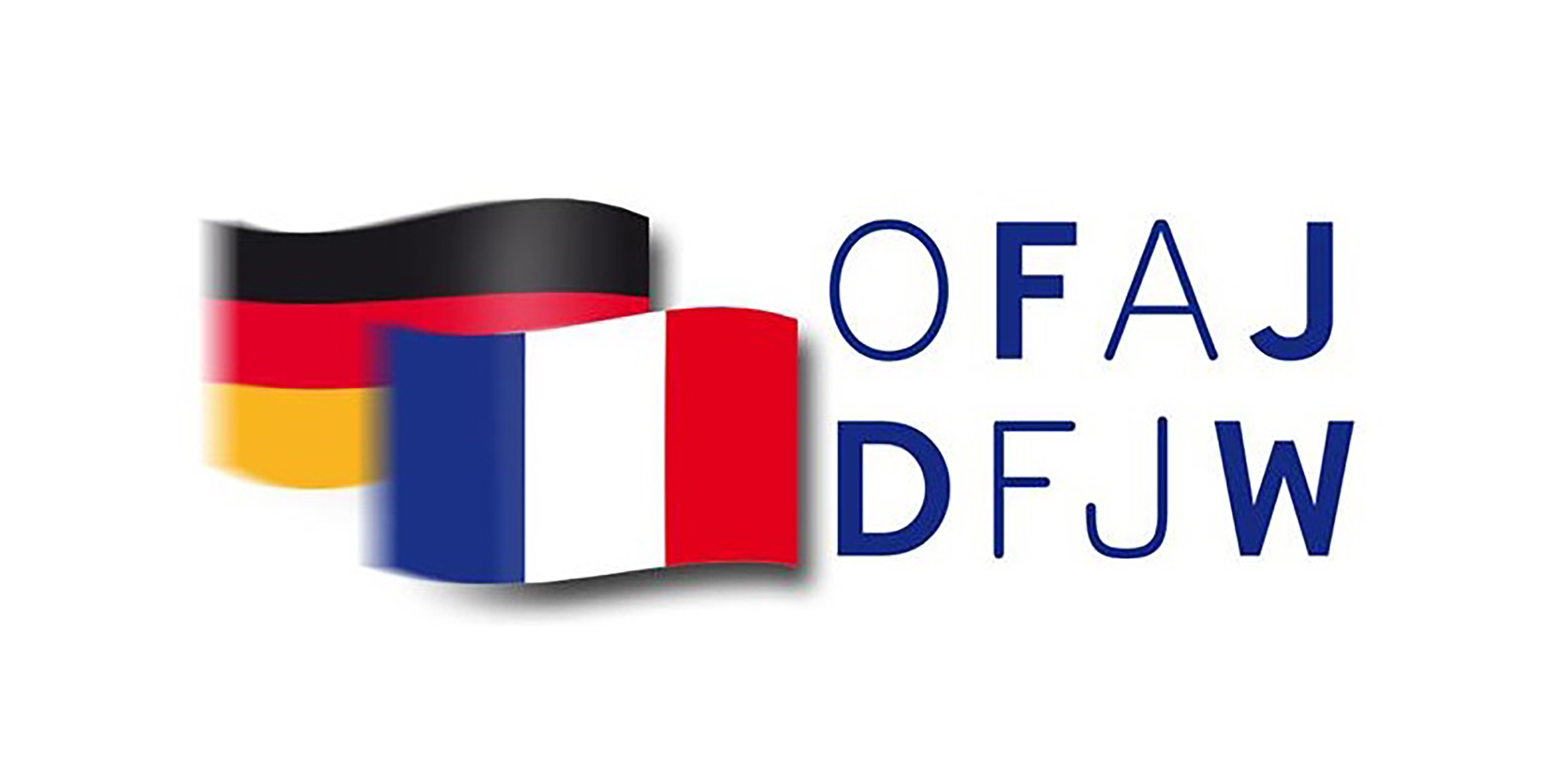 Logo OFAJ DFJW avec drapeaux allemand et français