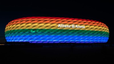 Munich Allianz Arena bunt