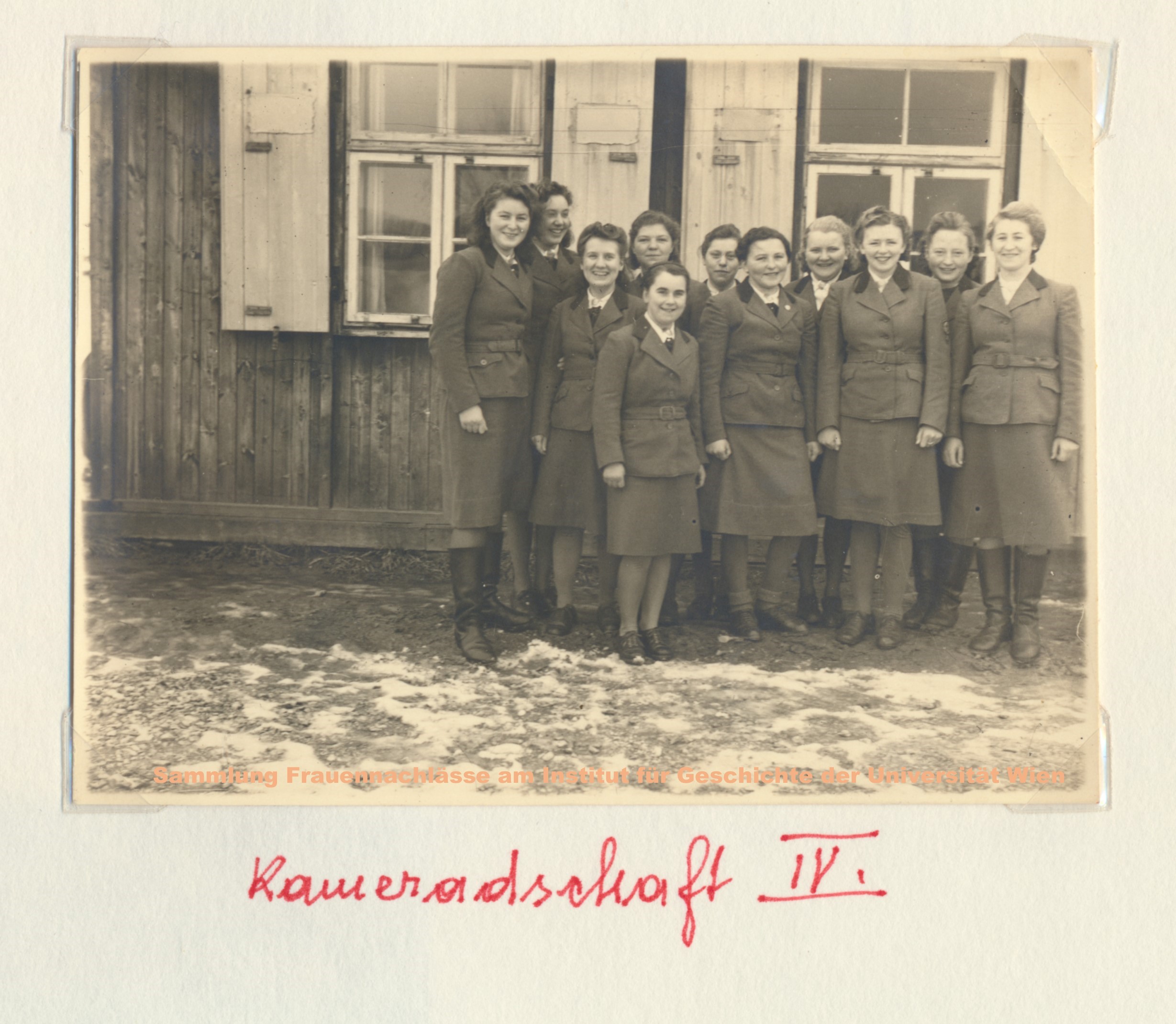 Franziska G Reichsarbeitsdienst Sammlung Frauennachlaesse Universitaet Wien NL 48