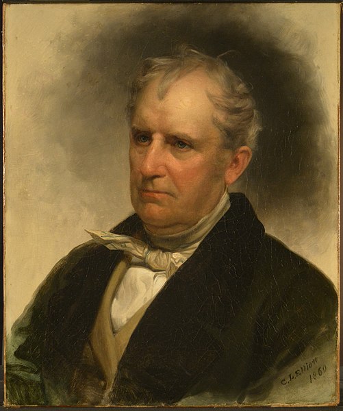 Fig 5. Portrait de James Fenimore Cooper par Charles Loring Elliott, 1860. Source : Wikimedia Commons, Domaine public. 