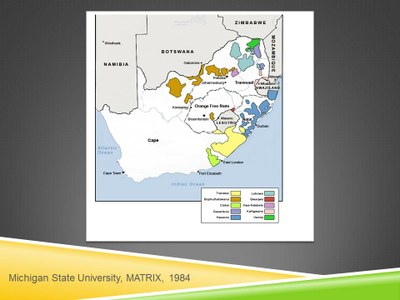 (source adaptée de Anthony Lemon, The Geography of Change in South Africa, 1995)