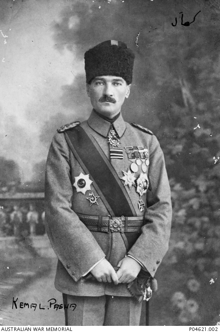Formal portrait of Kemal Pasha, c 1919