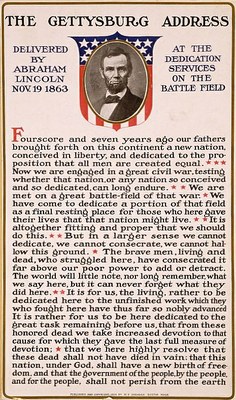 Gettysburg Address (poster)