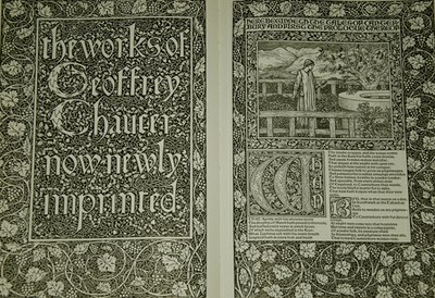 DOC 1: Title page of the Kelmscott Chaucer