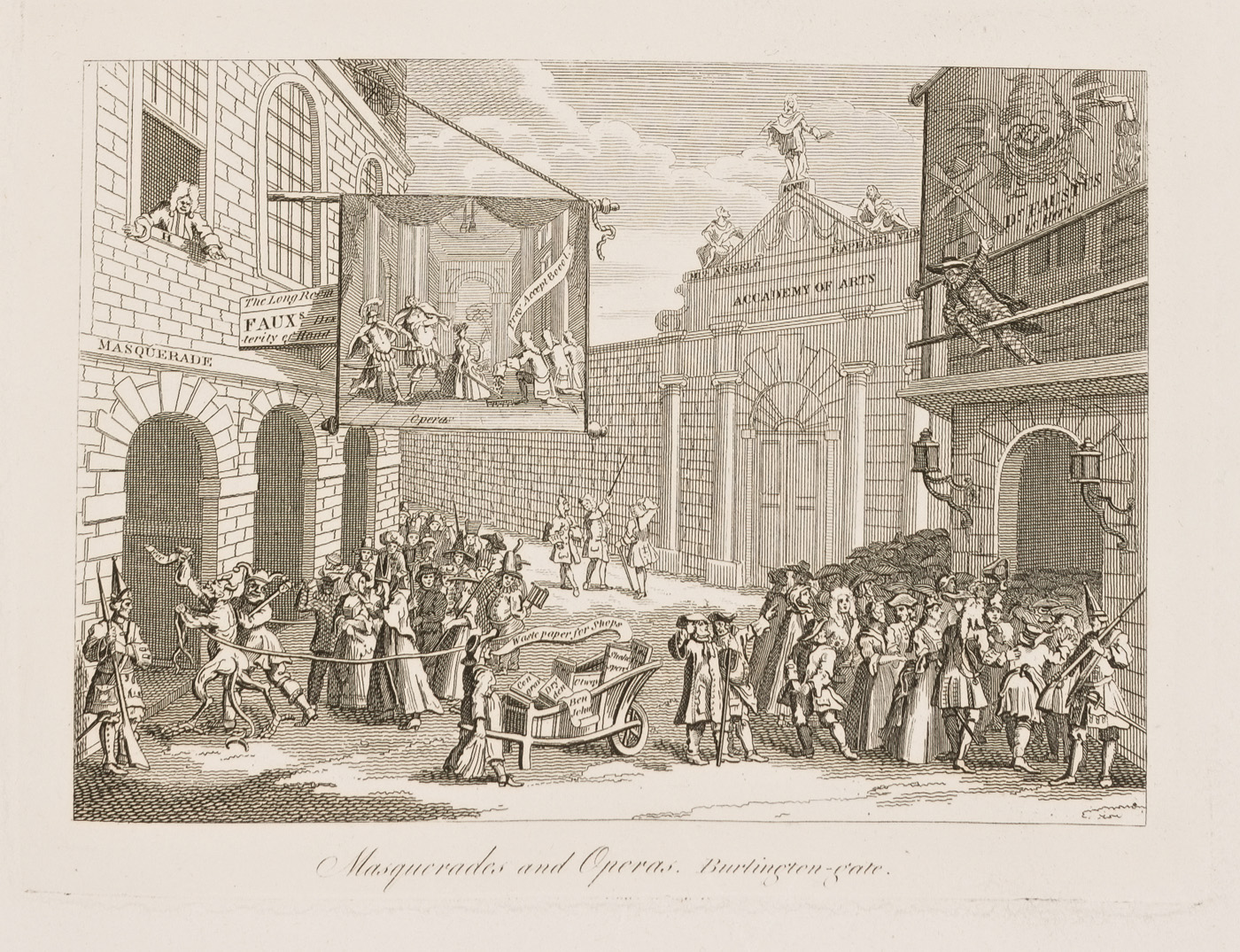Masquerades and Operas. Burlington-gate
