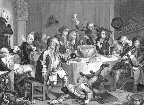 William Hogarth, A Modern Midnight Conversation