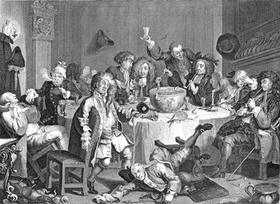 William Hogarth, A Modern Midnight Conversation