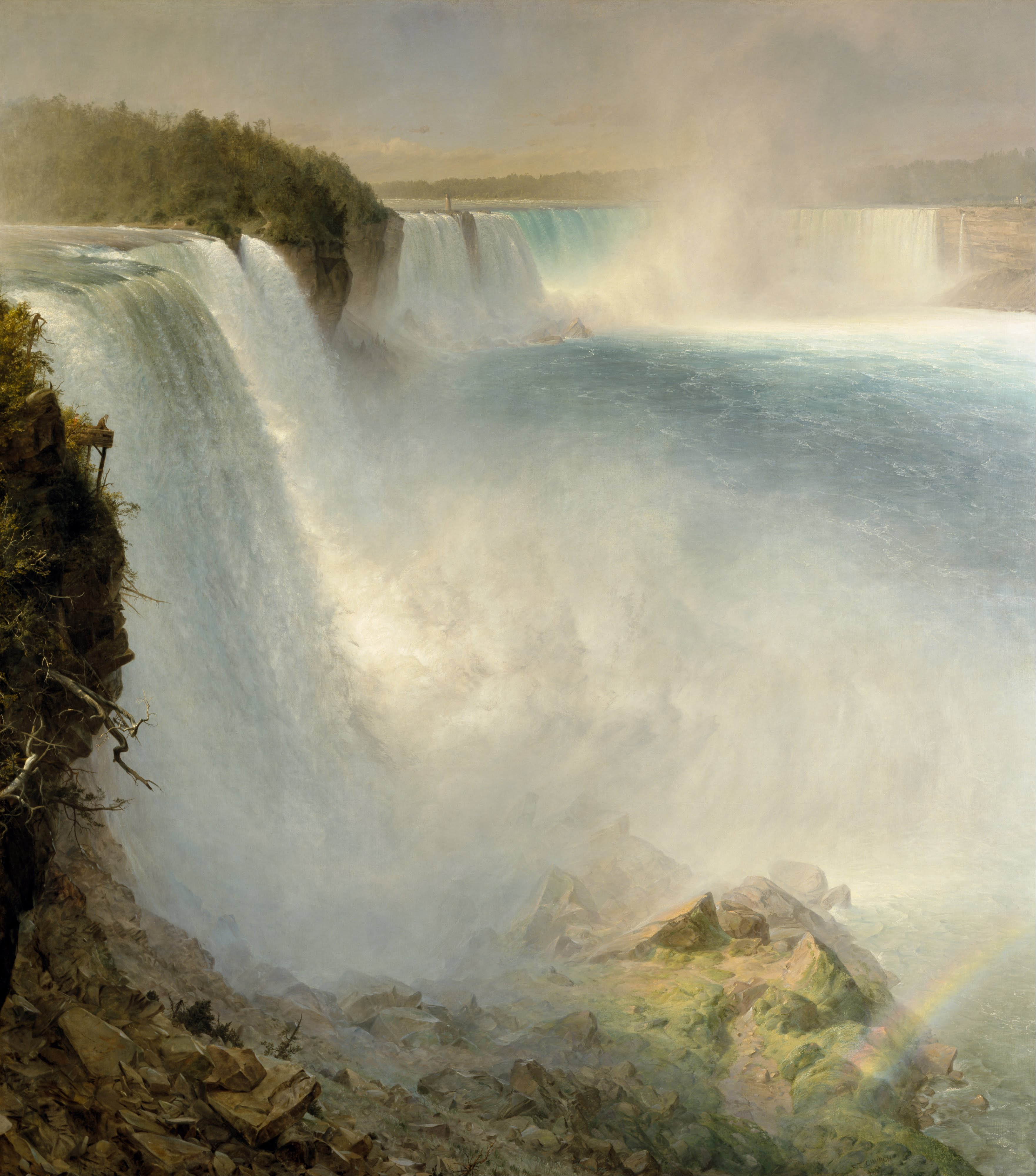 Niagara Falls, from the American Side, 1867, Frederic Edwin Church (American, 1826-1900)