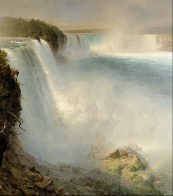 Niagara Falls, from the American Side, 1867, Frederic Edwin Church