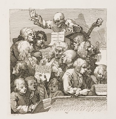 William Hogarth - A Chorus of Singers