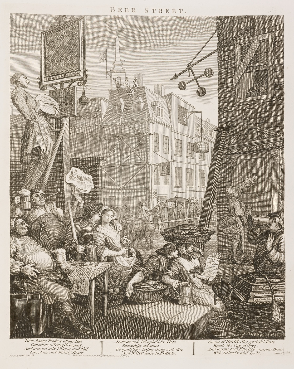 William Hogarth - Beer Street