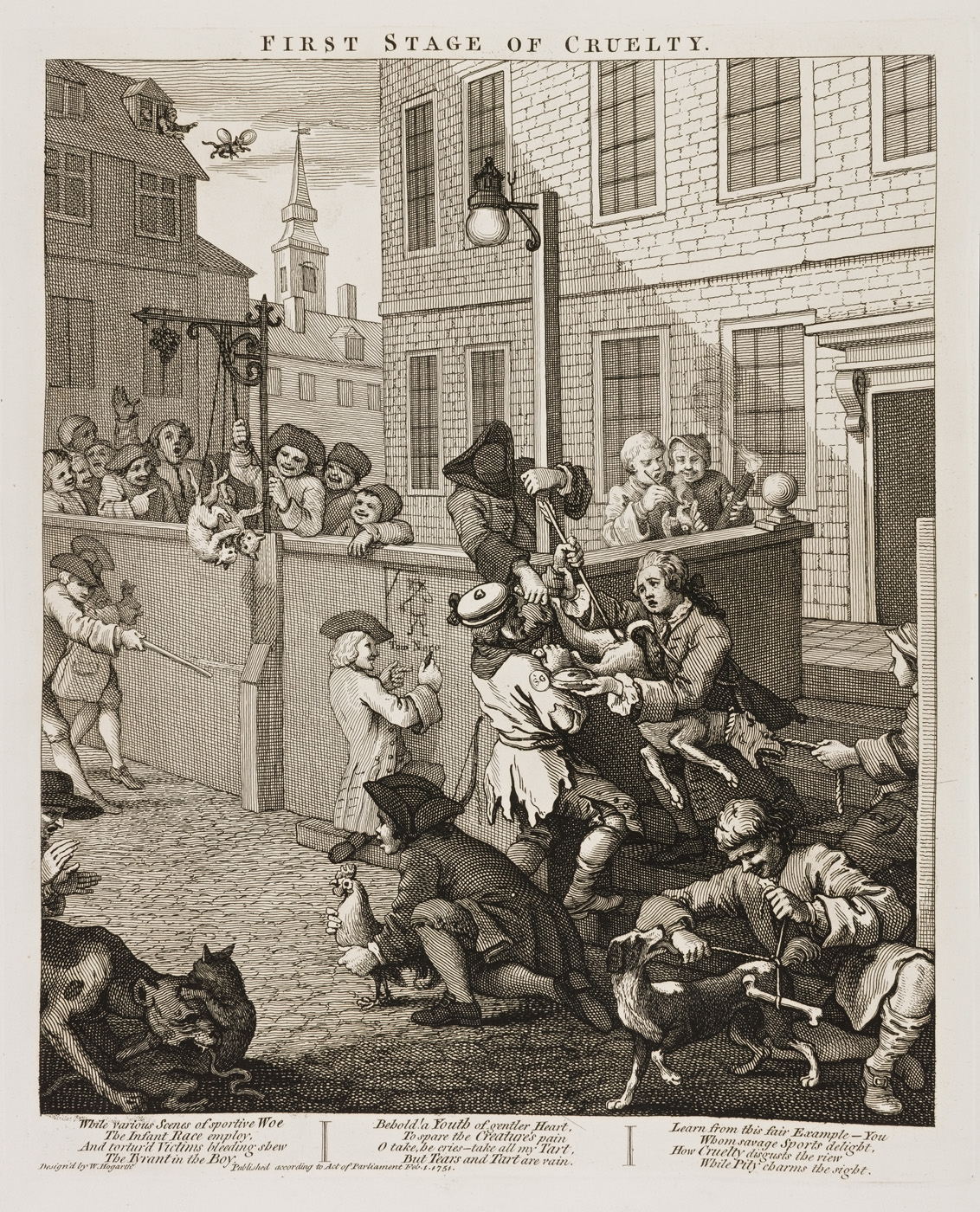William Hogarth - First stage of cruelty