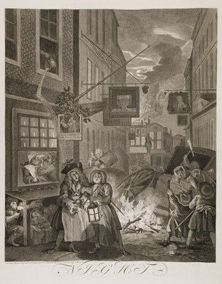 William Hogarth - Four Times of Day (night)