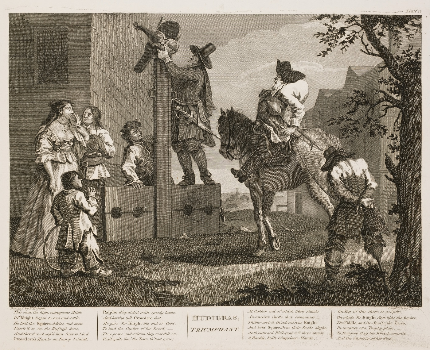 William Hogarth - Hudibras plate 10