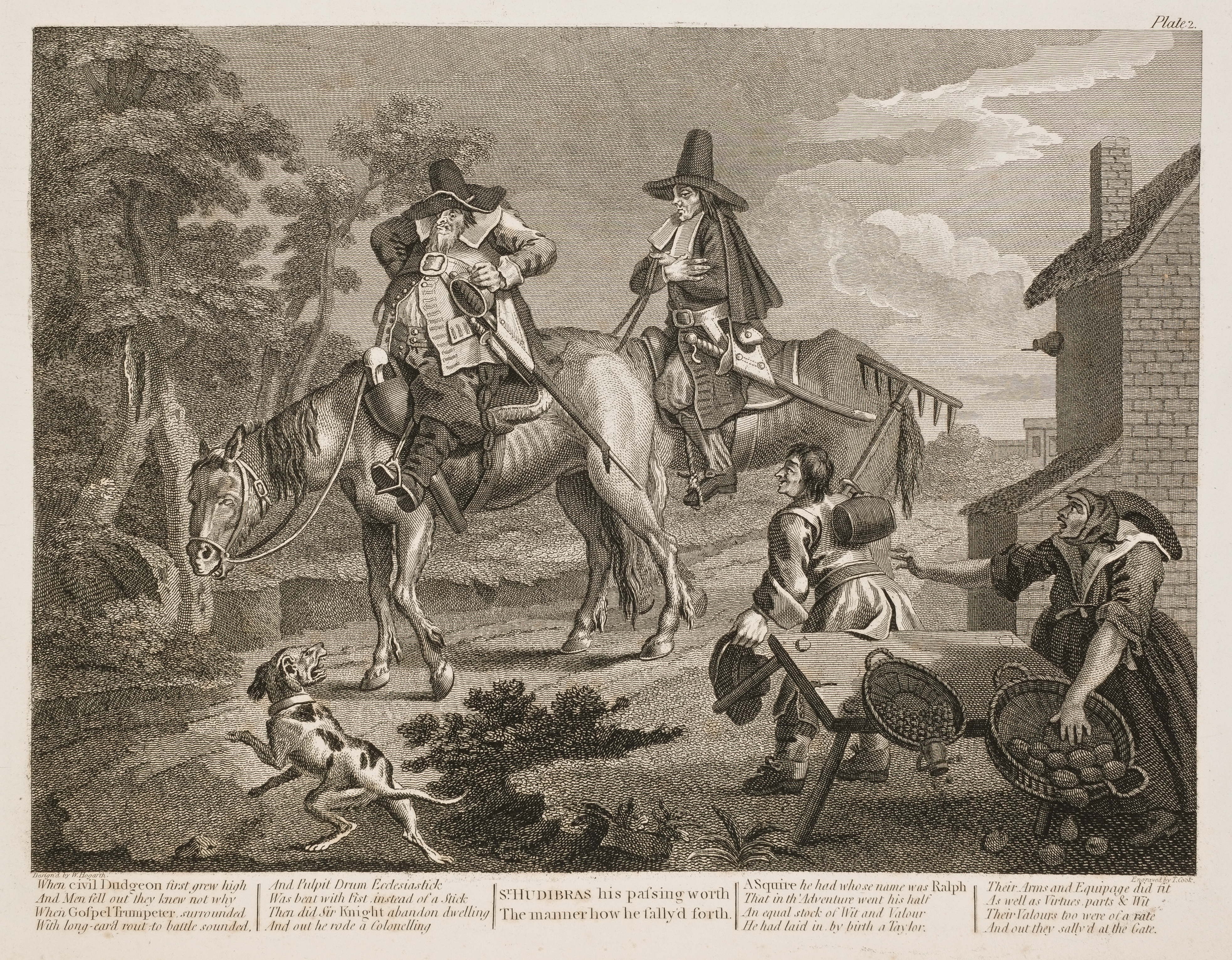 William Hogarth - Hudibras plate 2