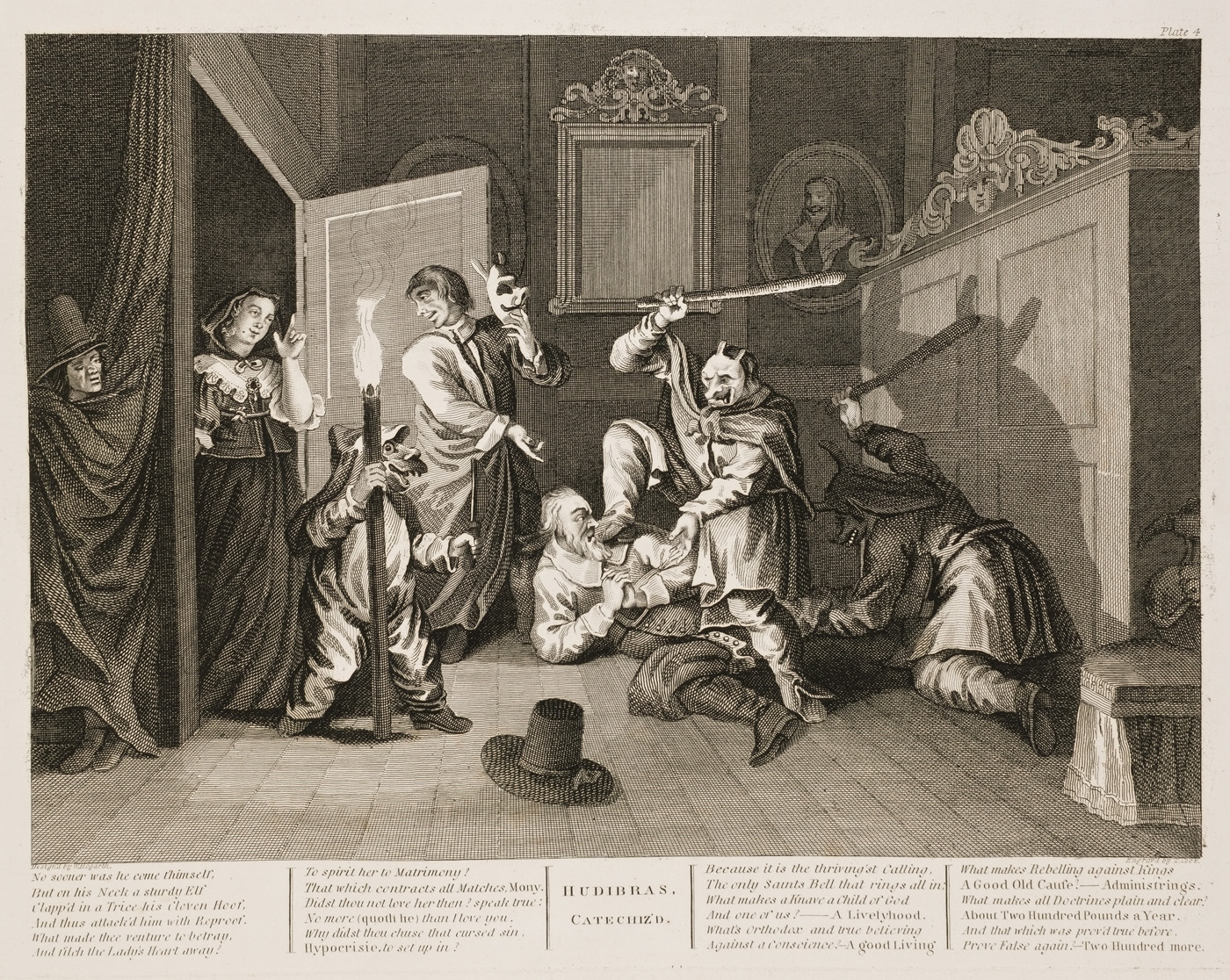 William Hogarth - Hudibras plate 4