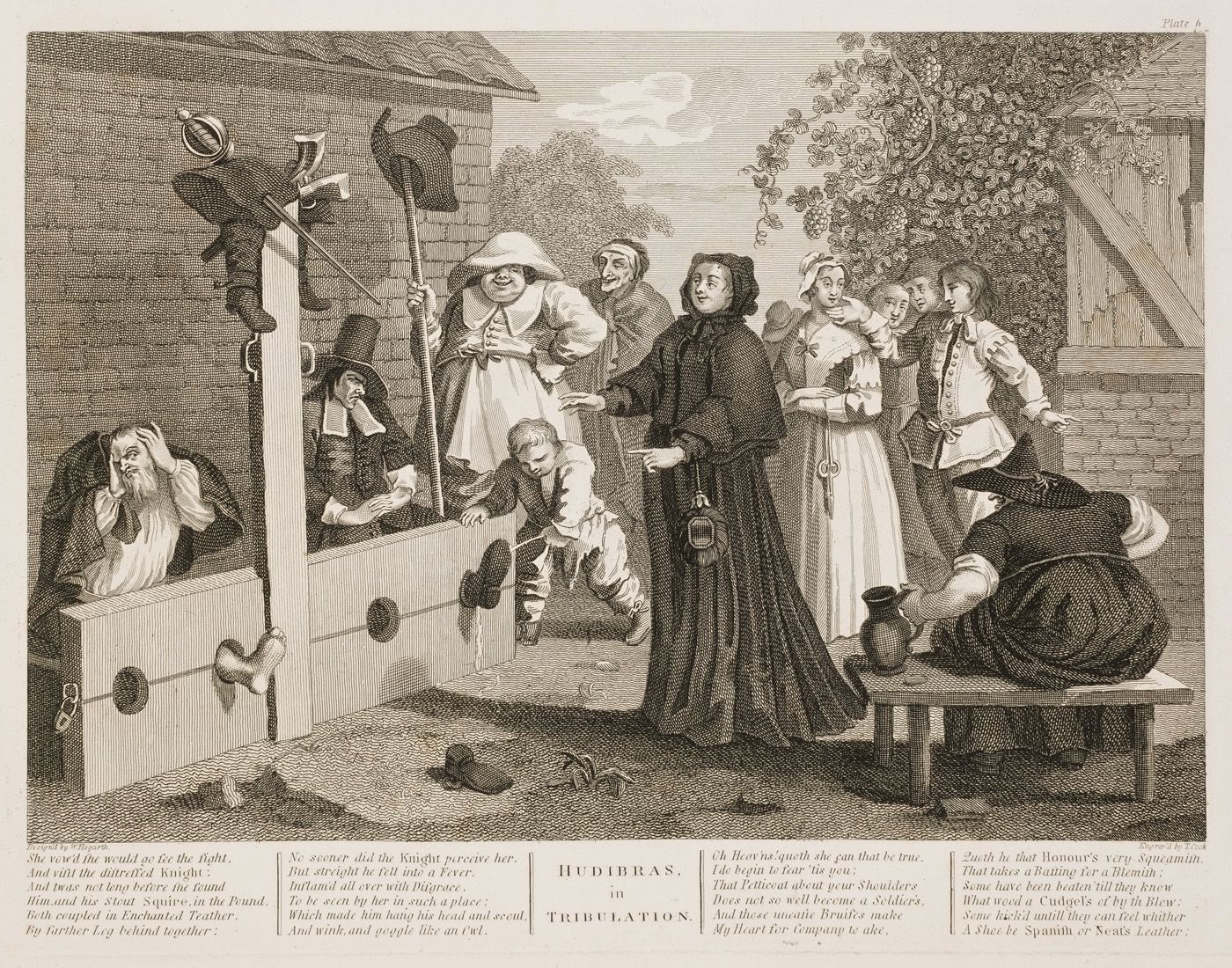 William Hogarth - Hudibras plate 6