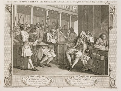 William Hogarth - Industry and Idleness - plate 10