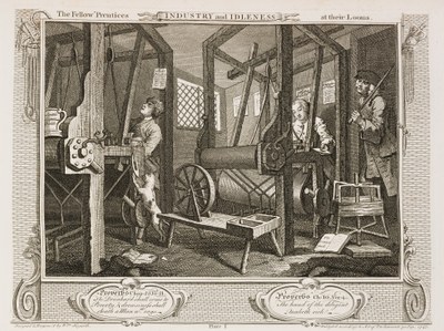 William Hogarth - Industry and Idleness - plate 1