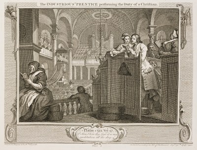 William Hogarth - Industry and Idleness - plate 2