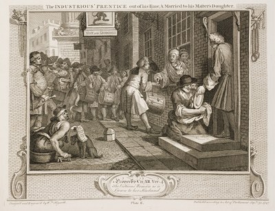 William Hogarth - Industry and Idleness - plate 6