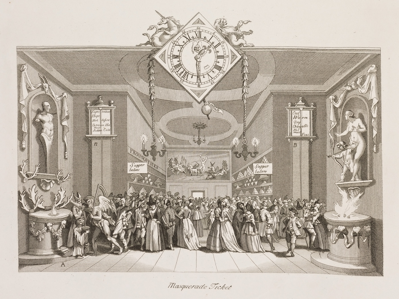 William Hogarth, Large Masquerade Ticket