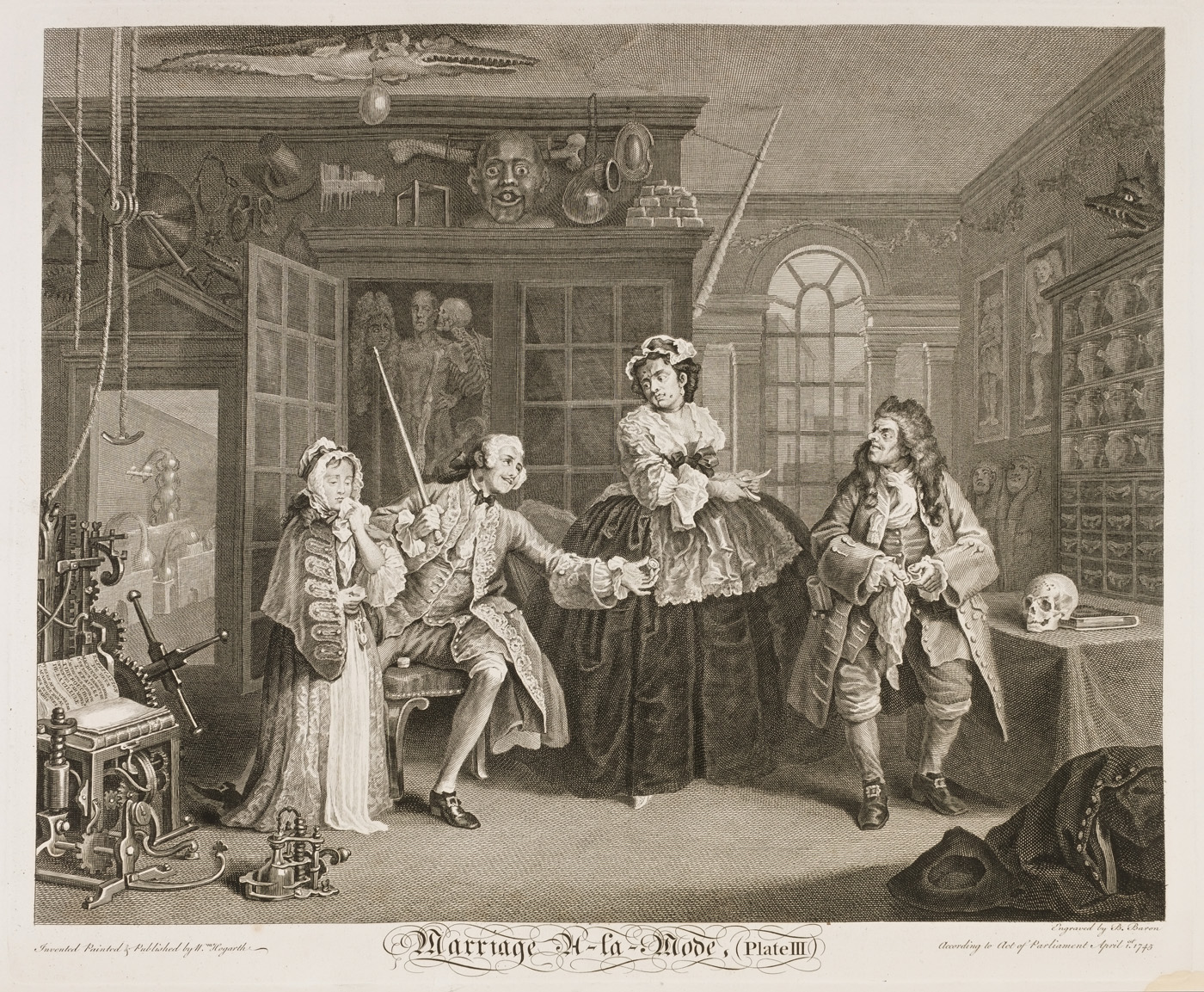 William Hogarth - Marriage Ã&nbsp;-la-mode plate 3