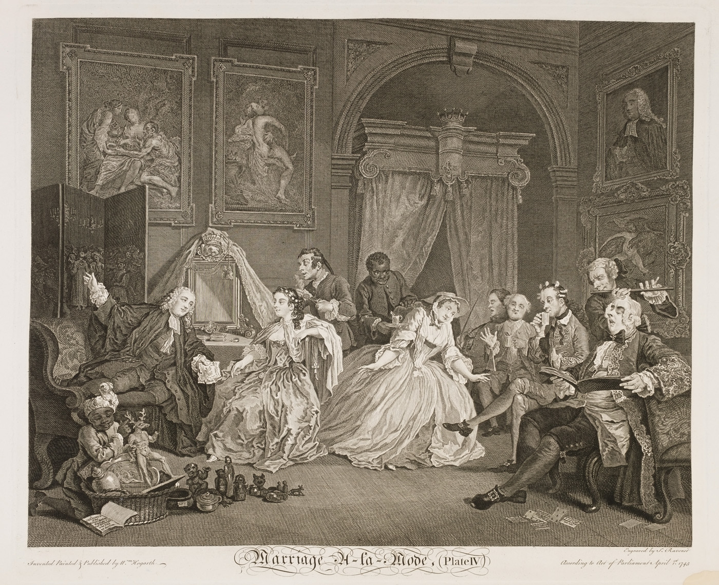 William Hogarth - Marriage Ã&nbsp;-la-mode plate 4