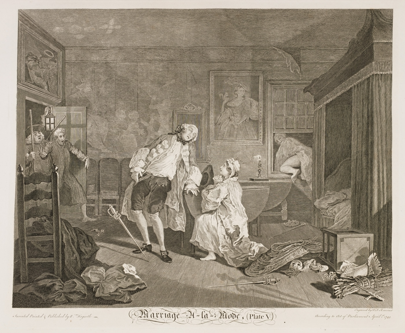 William Hogarth - Marriage Ã&nbsp;-la-mode plate 5