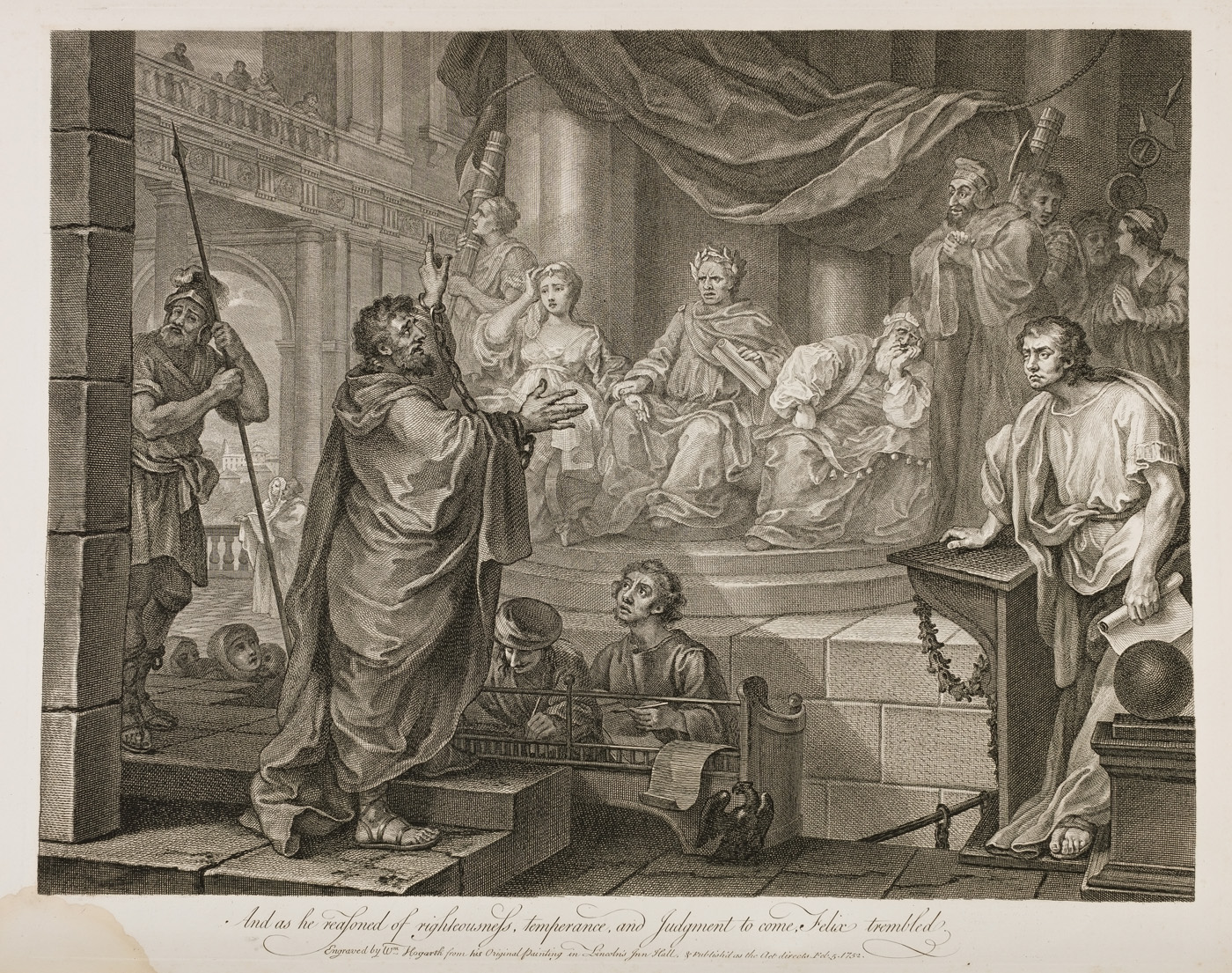 William Hogarth - Paul Before Felix II