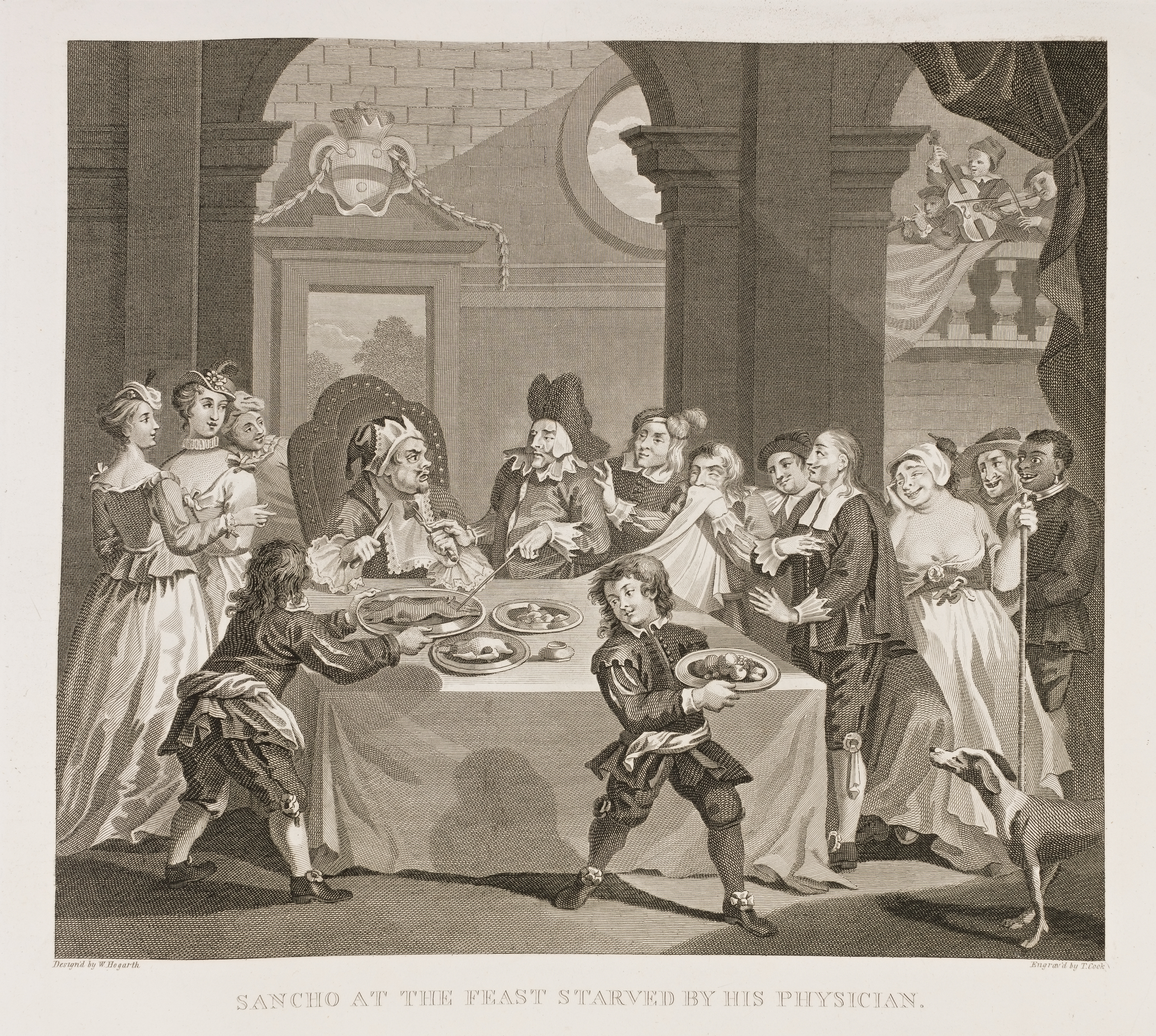 William Hogarth - Sancho at a Magnificent Feast