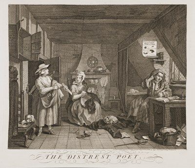 William Hogarth - The Distressed Poet