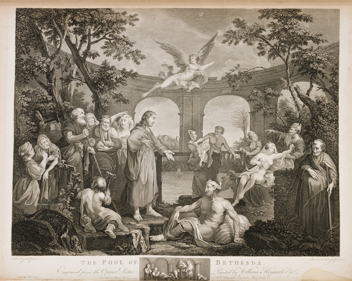 William Hogarth - «The Pool of Bethesda and The Good Samaritan» — Anglais