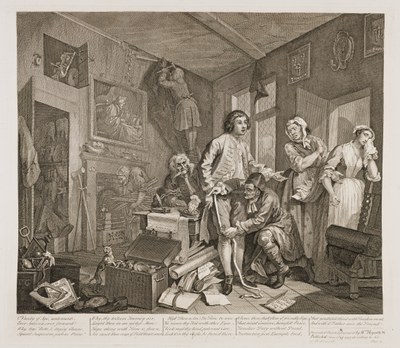 William Hogarth - The Rake's Progress plate 1