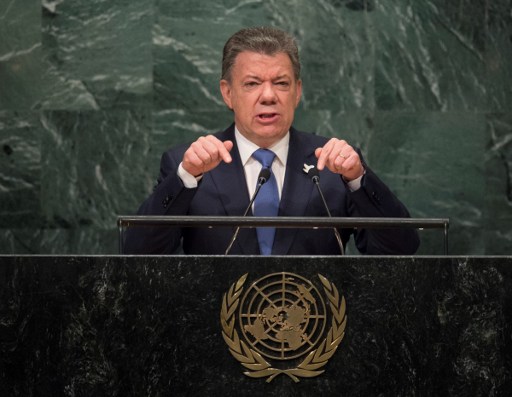 Juan Manuel Santos por Agencia de Noticias Andes el 21/09/17. Flickr, Licence Creative Commons