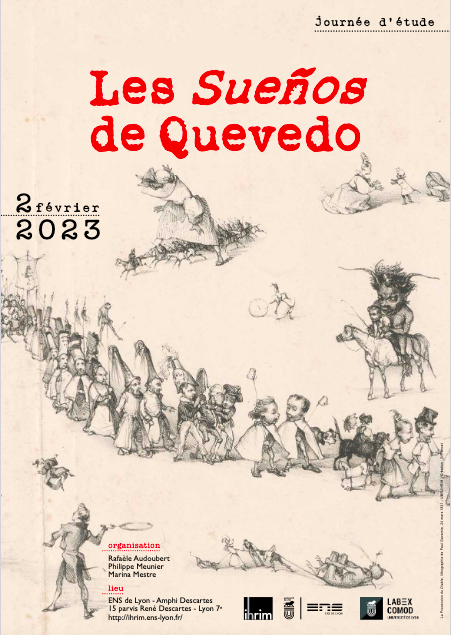 Cartel de la jornada de estudios sobre los Sueños de Quevedo.