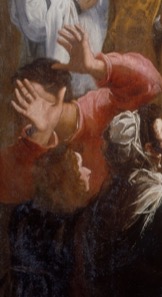 Figura 7. Vicente Carducho, La conversión de san Bruno ante el cadáver de Diocres, detalle.
