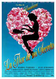 La flor de mi secreto de Pedro Almodóvar: cartel de la película.